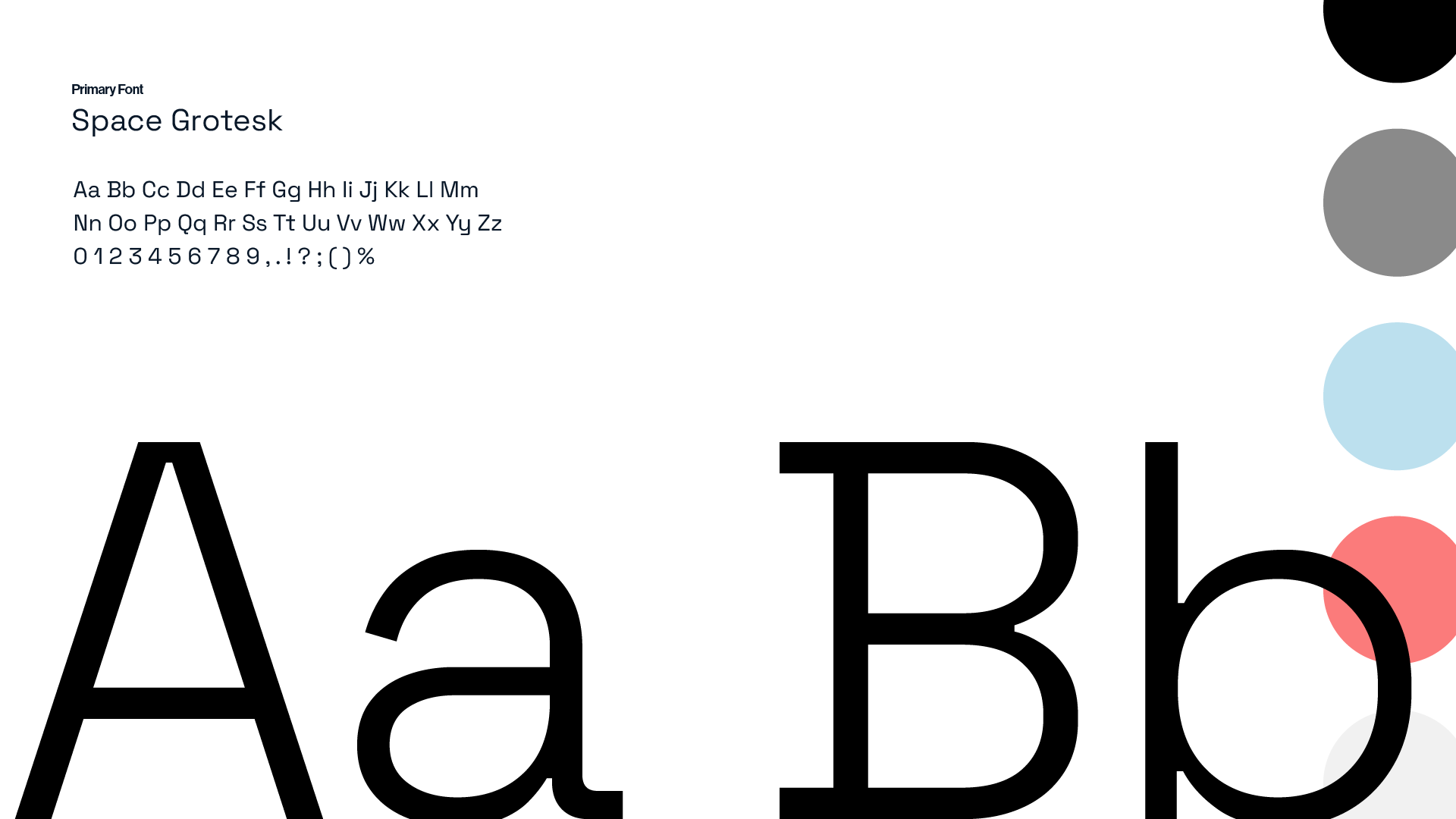 Artly’s primary text is titled “Space Grotesk.” The font is medium weight with clean lines.