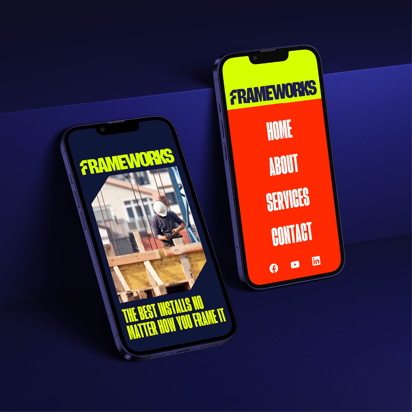 Frameworks Mobile Website