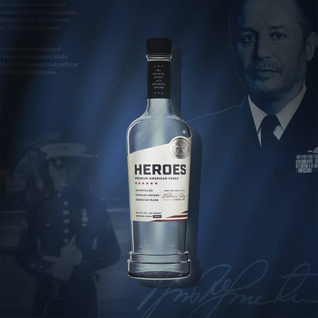 Heroes Vodka Bottle