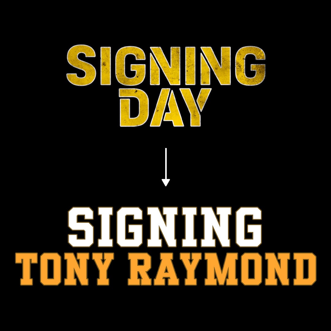 A new title for the film, Signing Tony Raymond